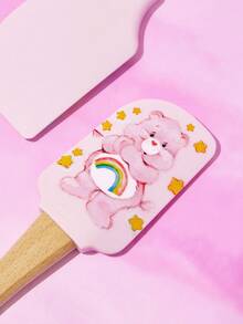 SHEIN X Care Bears 2pcs Silicone Scraper Baking Tools Long Handle Spatula Cream Cake - Multicolor - View 5