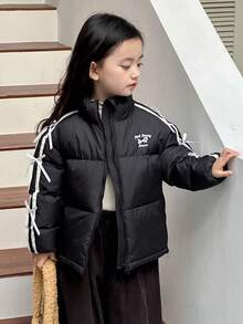 DAZY Girls Padded Coat, Fall - Black - View 5
