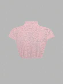 Fairmaia 时尚优雅的德国传统蕾丝领女式衬衫 - 粉色 - 查看 2