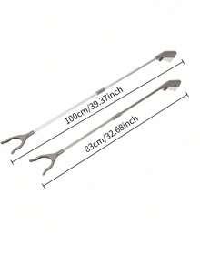 Portable Stainless Steel Litter Pickup Tongs, Extend Reach Trash Claw For Home, Sanitary Forceps Litter Picker Tool, No Bending Over