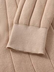 Manfinity Homme Men's Solid Color Minimalist Casual Button Decorated Long Sleeve Cardigan, Fall Winter