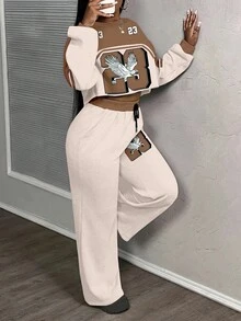 Slaydiva 2025Thu/Đông/Quần áo thu cho nữ/Quần áo thu cho nữ/Quần áo mùa đông cho nữ/Quần áo mùa đông/Y2k/Thời trang dạo phố/Bộ đồ hai mảnh cho nữ/Trở lại trường/Quần áo đi chơi cho nữ/Đồ họa đại bàng số 23 - Nhiều màu - Xem 7