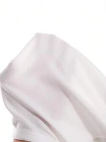 SHEIN Playful Pals Áo thun tay ngắn màu trắng phong cách đường phố thời trang dành cho bé gái có họa tiết in, kết hợp với quần ống rộng màu hồng, mùa hè - Màu tím - Xem 8