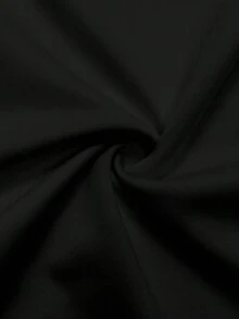 INAWLY Camiseta ajustada de mujer de manga larga y cuello redondo de unicolor y versátil - Negro - Ver 5