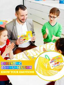 Zazumi 1SET Educational Flash Cards, Learning Toys For Early Childhood Development, Preschool Tools To Improve Attention Span, Imagination, Self-Awareness And Family Bonding - Multicolor - View 6