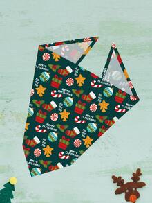 PETSIN Christmas Dog Bandanas For Dogs Santa Claus Christmas Tree Snowflake Triangle Pet Bib Adjustable Pet Bandana Soft Doggy Kerchief Accessories For Pet Costume Accessories Decor