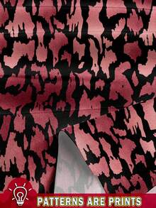 SHEIN Clasi Casual Minimalist Elegant Leopard Print Slim Fit Women Long Sleeve Dress, Autumn/ Winter Autumn And Winter Chic Dress - Pink - View 3