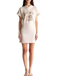 DKNY Women's Classic Fit Quick-Dry Skin-Friendly School Casual Outing Beige DP5D4899-KN4 - Ivory Beige - View 4