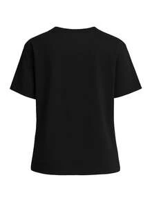 DKNY Women's Stretchy Soft Durable Daily Weekend Sports Black DP5T1223-BKV - Black White - View 2