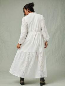 Freevana Váy cỡ lớn Quần áo mùa thu cho phụ nữ Váy mùa đông Váy dự tiệc cưới Giáng sinh cho phụ nữ Váy cưới dân sự Váy thanh lịch Váy sang trọng Váy trắng Sang trọng Thanh lịch Cổ tích Thêu ren Trang phục đi chơi Váy cho sự kiện đám cưới Phụ nữ Phong cách tiền cũ Dễ thương Phương Tây Boho Đồng quê Toàn màu trắng - Nhiều màu - Xem 2