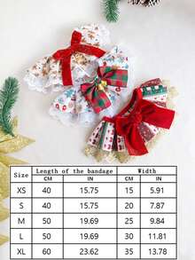 PETSIN 1PC Pet Christmas Holiday Decoration Necklaces, Decorative Items For Dogs, Cat Wet Wipes, Bibs, Bow Ties, Bows