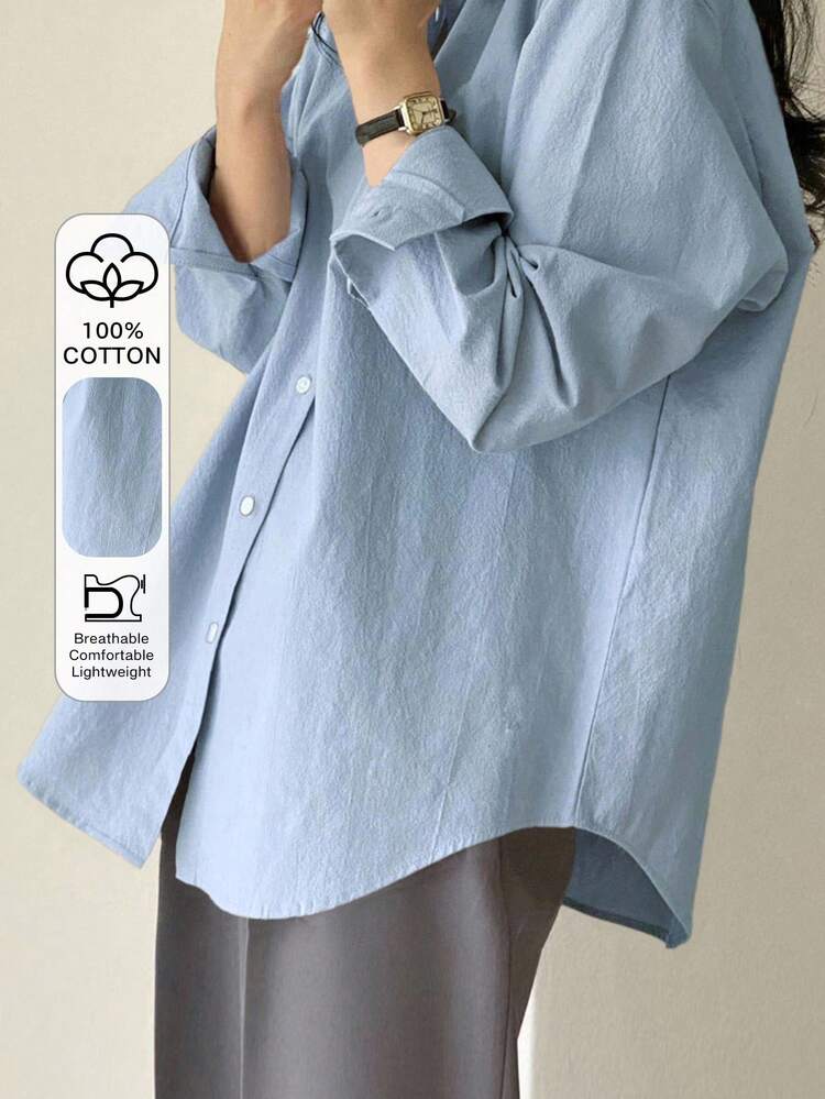 Women's Plain And Simple Long Sleeve Daily Shirt,Long Sleeve Tops,Fall Clothes