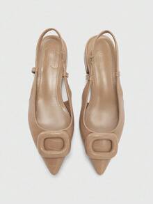 CUCCOO BIZCHIC Women's Fashion Versatile Pointed Toe Flat Shoes For Christmas Spring Shoes - Apricot - View 2