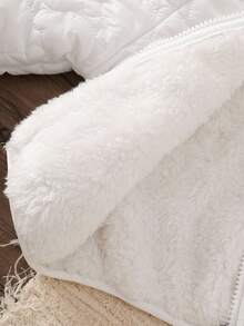 SHEIN Vintaside Kids Baby Girl Autumn&Winter Coat Casual Style Thicker And Warmer Jacket Baby Winter Jacket Newborn Warm Clothes Fall