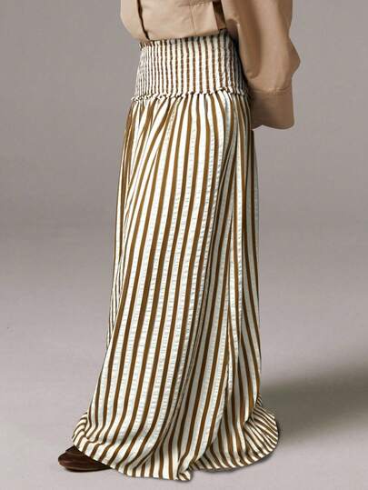 Athîral 女士时尚通勤条纹裙