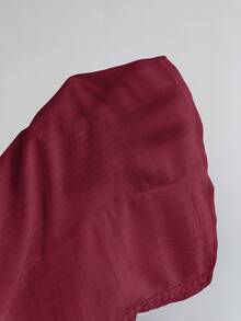 Elamini 春夏女士休闲格子系带腰带吊带背心 - 酒紅色 - 查看 3