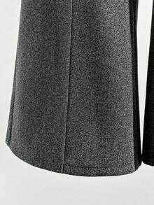 GlowEve Women's High-Waisted Flared Leg Pants, Grey, Thick Thermal Lining, Elegant & Slimming, Suitable For Autumn/Winter