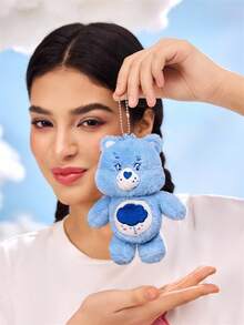 SHEIN X Care Bears 1 件熊包挂饰，蓝色吊坠，可挂在包上，装饰背包 - 藍色 - 查看 5