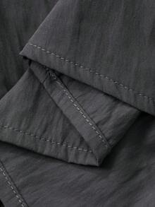 DAZY Vestido de línea A de longitud media con cuello redondo y espalda descubierta para mujer