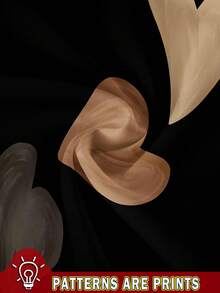 SHEIN LUNE Casual Minimalist Heart Pattern V-Neck Raglan Sleeve Women T-Shirt, Suitable For Summer,Casual - Black - View 3