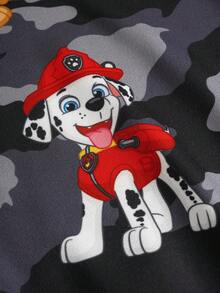 SHEIN | PAW Patrol Young Boy Casual Fashionable Street Cute Cartoon Dog Camouflage Print Hoodie Sweatshirt, Outdoor Sports, Spring/Autumn Boys Hoodie Fall Winter