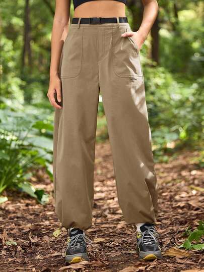 In My Nature 女士休闲纯色抽绳户外裤