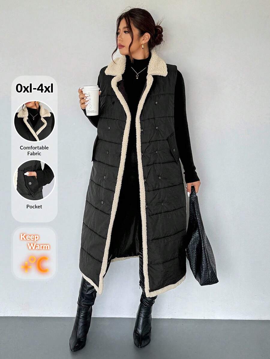 Cappotto in pelliccia sintetica con cintura Colore nero - - 318CW-99X