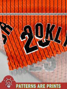 Slaydiva Casual Minimalist Letter & Number Graphic Orange Striped Brooklyn Print T-Shirt, Suitable For Women In Summer, Sports, Fitness - Multicolor - View 3