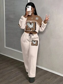 Slaydiva 2025Thu/Đông/Quần áo thu cho nữ/Quần áo thu cho nữ/Quần áo mùa đông cho nữ/Quần áo mùa đông/Y2k/Thời trang dạo phố/Bộ đồ hai mảnh cho nữ/Trở lại trường/Quần áo đi chơi cho nữ/Đồ họa đại bàng số 23 - Nhiều màu - Xem 6