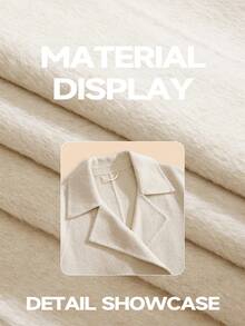 Anewsta Women's Double-Breasted Wool Coat With Belt, Autumn/Winter - Beige - View 5