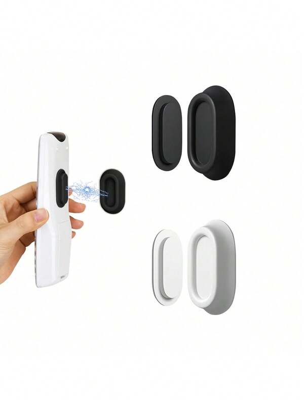 1pc Magnetic Remote Control Holder,Self-Adhesive Non-Tracking Wall Mounted Remote Control Storage Bracket,Remote Control Holder For Remote Controls,Chargers,Household Goods Storage