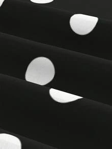 SHEIN Tall Vestido elegante y sexy de verano con estampado de lunares y espalda descubierta