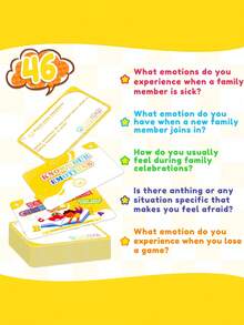 Zazumi 1SET Educational Flash Cards, Learning Toys For Early Childhood Development, Preschool Tools To Improve Attention Span, Imagination, Self-Awareness And Family Bonding - Multicolor - View 4