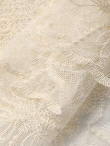 DAZY 法式复古二合一蕾丝拼布牛仔连衣裙 - 藏蓝色 - 查看 7