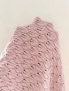 Modelyn 女式纯色简约长袖毛衣和吊带背心两件套，适合日常穿着的秋冬服装 - 藍色 - 查看 7