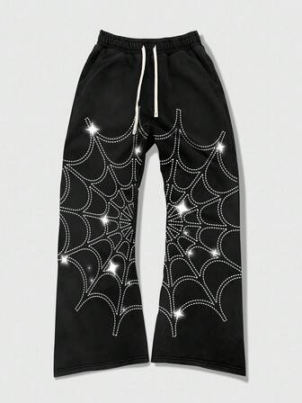 Goth بنطلون رياضي رجالي ذو خصر مطاطي وسحاب قابل للتعديل، متعدد الاستخدامات وكاجوال