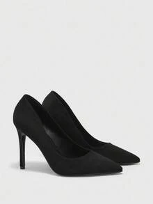 CUCCOO BIZCHIC New Versatile Pointed Toe High Heel Dress Shoes For Women - Black - View 6
