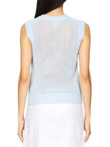 DKNY Women's Vest Blue - Blue - View 2