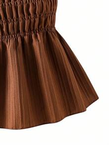 Sparklyn 2pcs/Set Teen GirlCasual Camisole Top And Wide Leg Pants Set, Woven Fabric, Elastic Waist, Summer