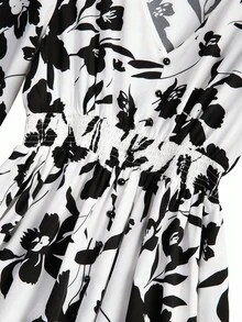 GlowEve CURVE Vestidos de Halloween talla grande - Blanco y Negro - Ver 4