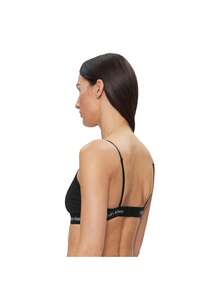 Calvin Klein Women's String Bralette - Black - View 3