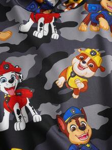 SHEIN | PAW Patrol Young Boy Casual Fashionable Street Cute Cartoon Dog Camouflage Print Hoodie Sweatshirt, Outdoor Sports, Spring/Autumn Boys Hoodie Fall Winter