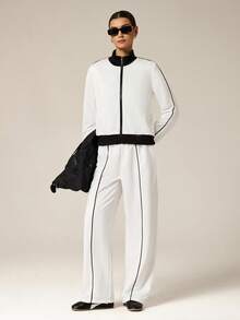 Hanevo Conjunto de ropa deportiva de color contrastante