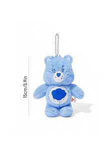 SHEIN X Care Bears 1 件熊包挂饰，蓝色吊坠，可挂在包上，装饰背包 - 藍色 - 查看 3