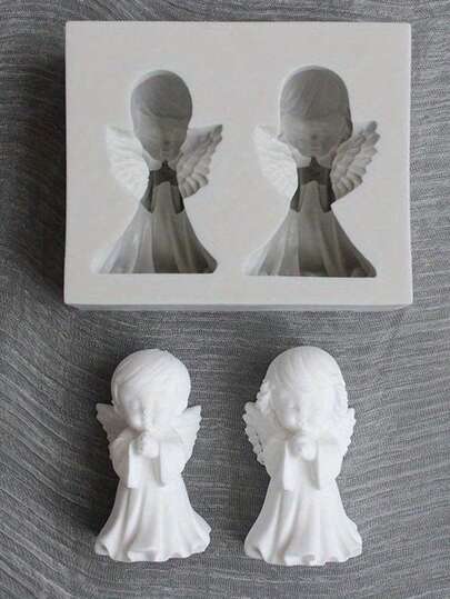 1pc 3D Angel Silicone Molds For DIY Crafts: Perfect For Soap Making, Clay