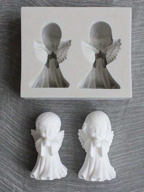 1pc 3D Angel Silicone Molds For DIY Crafts: Perfect For Soap Making, Clay