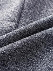 Manfinity Mode Men's Fashion Single-Breasted Lapel NeckSuit & Pants Set - Navy Blue - View 13