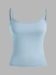 SHEIN EZwear 3pcs/Set Women's Sexy Cropped Camisole Tops, Suitable For Summer - Multicolor - View 4