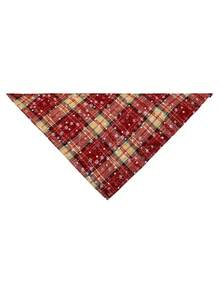 PETSIN 1-częściowy świąteczny szalik dla zwierząt, krata w stylu płatków śniegu, szalik dla psa, szalik dla kota, dekoracja świąteczna dla zwierząt, szalik dla zwierząt, artykuły dla zwierząt