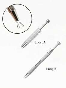 精密四爪珠宝镊子 - 不锈钢宝石钻石夹持器，符合人体工学的金属/铝制珠宝及小零件制作工具，珠宝制作必备品，浅灰色，珠宝制作工具 | 时尚镊子 | 耐用手动工具，珠宝制作耗材 - 彩色 - 查看 9